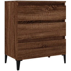 vidaXL Buffet Chêne marron 60x35x70 cm Bois d'ingénierie pas cher