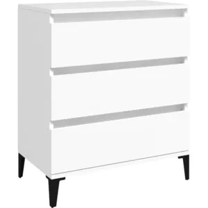 vidaXL Buffet Blanc 60x35x70 cm Bois d'ingénierie pas cher