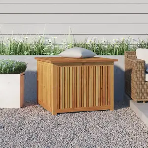 Comparateur de prix : vidaXL Boîte de rangement de jardin 75x75x58 cm bois massif d'acacia