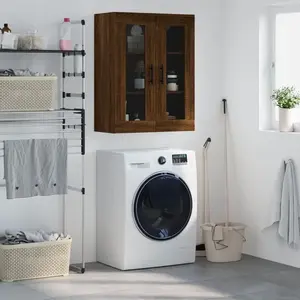 vidaXL Armoire murale chêne marron 69,5x34x90 cm pas cher