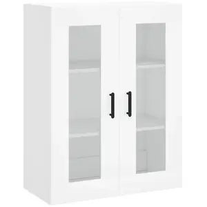 vidaXL Armoire murale blanc 69,5x34x90 cm pas cher