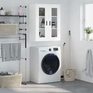 vidaXL Armoire murale blanc 69,5x34x90 cm pas cher