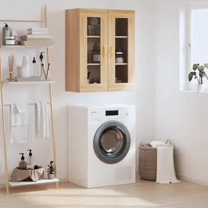 vidaXL Armoire murale chêne sonoma 69,5x34x90 cm pas cher