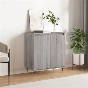 vidaXL Buffet Sonoma gris 60x35x70 cm Bois d'ingénierie pas cher