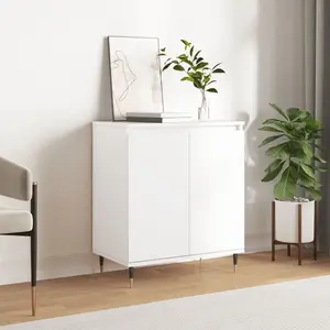 vidaXL Buffet Blanc 60x35x70 cm Bois d'ingénierie pas cher