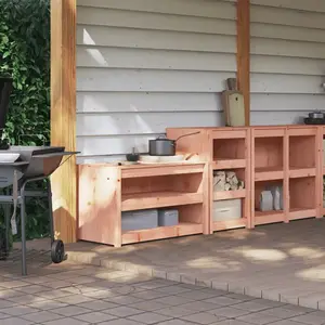 Comparateur de prix : vidaXL Armoires de cuisine d'extérieur 2 pcs bois massif douglas