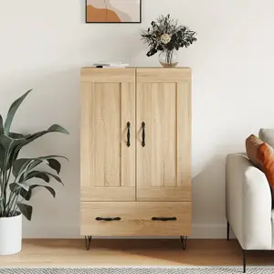 vidaXL Buffet haut chêne sonoma 69,5x31x115 cm bois d'ingénierie pas cher