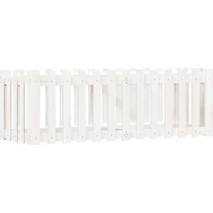 vidaXL Lit surélevé de jardin design de clôture 150x50x50cm pin massif pas cher