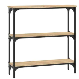 vidaXL Table console chêne sonoma 75x22,5x75 cm bois d'ingénierie pas cher