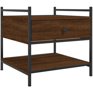 vidaXL Table basse chêne marron 50x50x50 cm bois d'ingénierie pas cher