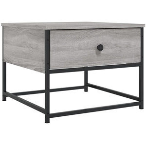vidaXL Table basse sonoma gris 51x51x40 cm bois d'ingénierie pas cher