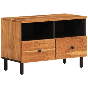 vidaXL Meuble TV 70x33x46 cm Bois d'acacia massif pas cher