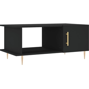 vidaXL Table basse noir 90x50x40 cm bois d'ingénierie pas cher
