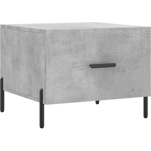 vidaXL Tables basses 2 pcs gris béton 50x50x40 cm bois d'ingénierie pas cher