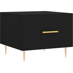 vidaXL Table basse Noir 50x50x40 cm Bois d'ingénierie pas cher