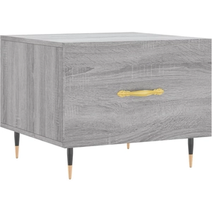 vidaXL Table basse Sonoma gris 50x50x40 cm Bois d'ingénierie pas cher
