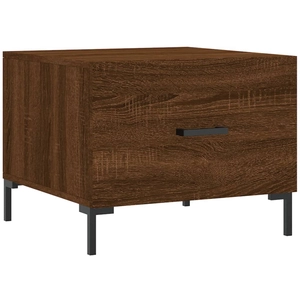 vidaXL Tables basses 2 pcs chêne marron 50x50x40 cm bois d'ingénierie pas cher