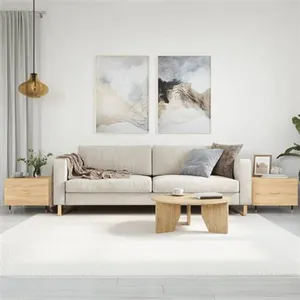 vidaXL Tables basses 2 pcs chêne sonoma 50x50x40 cm bois d'ingénierie pas cher