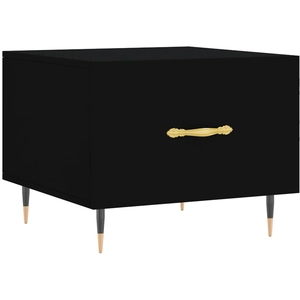 vidaXL Table basse Noir 50x50x40 cm Bois d'ingénierie pas cher
