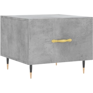 vidaXL Tables basses 2 pcs gris béton 50x50x40 cm bois d'ingénierie pas cher