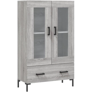 vidaXL Buffet haut sonoma gris 69,5x31x115 cm bois d'ingénierie pas cher