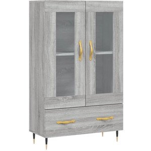 vidaXL Buffet haut sonoma gris 69,5x31x115 cm bois d'ingénierie pas cher