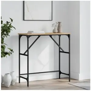 vidaXL Table console chêne sonoma 75x32x75 cm bois d'ingénierie pas cher