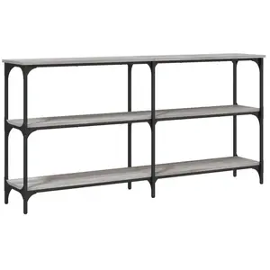 vidaXL Table console sonoma gris 150x29x75 cm bois d'ingénierie pas cher