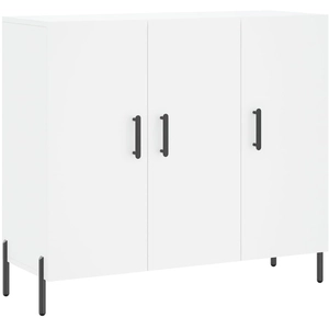 vidaXL Buffet blanc 90x34x80 cm bois d'ingénierie pas cher