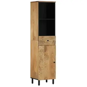 vidaXL Armoire de salle de bain 38x33x160 cm bois massif de manguier pas cher