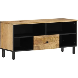 vidaXL Meuble TV 100x33x46 cm bois massif de manguier
