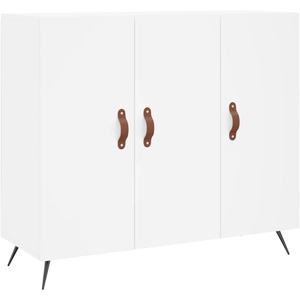 vidaXL Buffet blanc 90x34x80 cm bois d'ingénierie pas cher