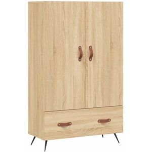 vidaXL Buffet haut chêne sonoma 69,5x31x115 cm bois d'ingénierie pas cher
