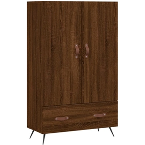 Comparateur de prix : vidaXL Buffet haut chêne marron 69,5x31x115 cm bois d'ingénierie