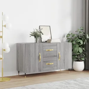 vidaXL Buffet sonoma gris 100x36x60 cm bois d'ingénierie pas cher