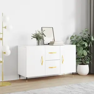 vidaXL Buffet blanc 100x36x60 cm bois d'ingénierie pas cher