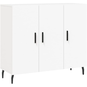 vidaXL Buffet blanc 90x34x80 cm bois d'ingénierie pas cher