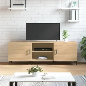 Comparateur de prix : vidaXL Meuble TV chêne sonoma 150x30x50 cm bois d'ingénierie
