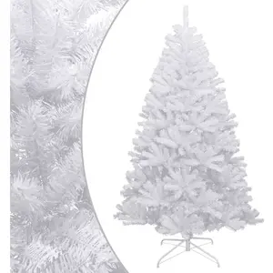 vidaXL Sapin de Noël artificiel à charnières avec neige floquée 180 cm