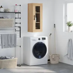 vidaXL Armoire murale chêne sonoma 34,5x34x90 cm pas cher