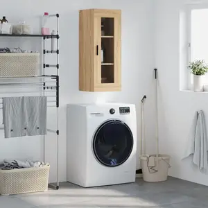 vidaXL Armoire murale chêne sonoma 34,5x34x90 cm pas cher
