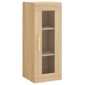 vidaXL Armoire murale chêne sonoma 34,5x34x90 cm pas cher