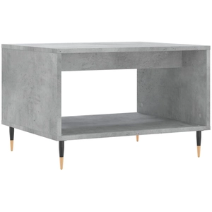 vidaXL Table basse gris béton 60x50x40 cm bois d'ingénierie pas cher