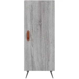 vidaXL Buffet haut Sonoma gris 34,5x34x180 cm Bois d'ingénierie pas cher