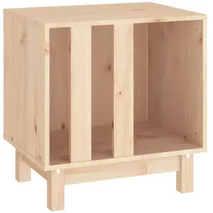 Comparateur de prix : vidaXL Niche pour chien 50x40x52 cm Bois de pin massif