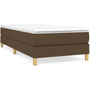 vidaXL Sommier à lattes de lit avec matelas Marron foncé 80x200 cm pas cher