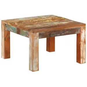 vidaXL Table basse 55x55x35 cm Bois de récupération massif pas cher