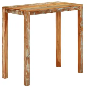 Comparateur de prix : vidaXL Table de bar 112x55x108 cm Bois massif de récupération