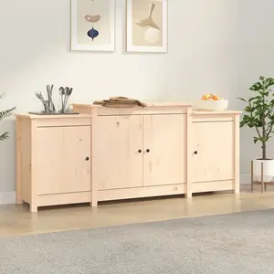 vidaXL Buffet 164x37x68 cm Bois massif de pin