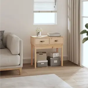 vidaXL Table console 76,5x40x75 cm Bois massif de pin pas cher